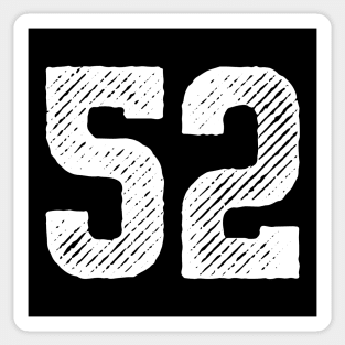 Fifty Two 52 Sticker